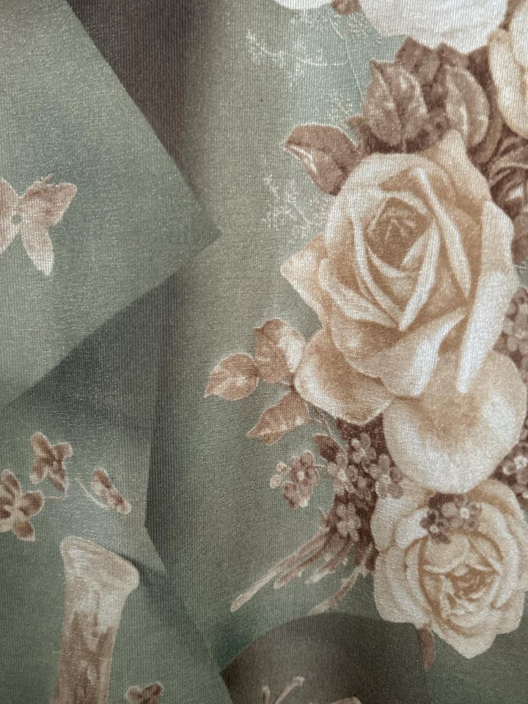 Vtg 90s Micromesh Floral Top — image 3 of 5